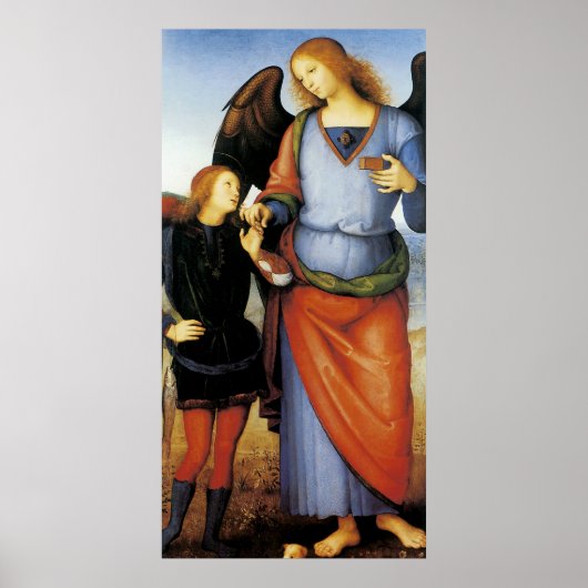 Archangel Raphael met Tobias Poster (Voorkant)