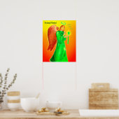 Archangel Raphael Poster 24 x 24 inch (Keuken)
