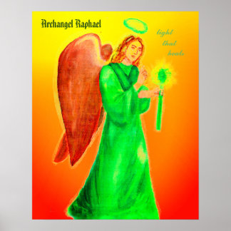 Archangel Raphael Poster 24 x 24 inch