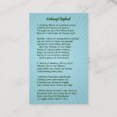 Archangel Raphael Visitekaartje (Achterkant)