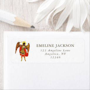 Archangel St Michael Fine Art Guardian Angel Etiket