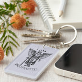 Archangel St Michael Protection Prayer Keychain (Voorkant Rechts)