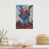 Archangel St. Michael Protégez-nous Poster (Cuisine)