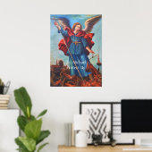 Archangel St. Michael Protégez-nous Poster (Bureau à domicile)