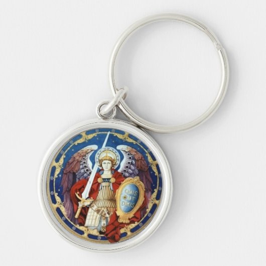 Archangel St. Michael Sleutelhanger (Voorkant)