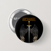ARCHANGEL SWORD RONDE BUTTON 5,7 CM (Voorkant /achterkant)