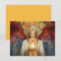 Archangel Uriel De Vlam van God Regenboog Mozaïek