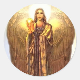 Archangel Uriel Ronde Sticker