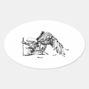 ArchAngel Warrior Ovale Sticker