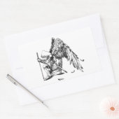ArchAngel Warrior Rechthoekige Sticker (Envelop)