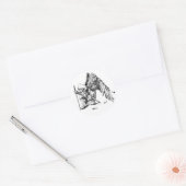 ArchAngel Warrior Ronde Sticker (Envelop)