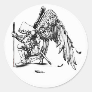 ArchAngel Warrior Ronde Sticker
