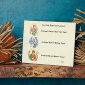 Archangels Gabriel, Raphael en Micheal Fotoplaat (Zijkant)