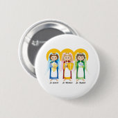 Archangels Ronde Button 5,7 Cm (Voorkant /achterkant)