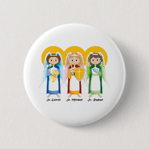 Archangels Ronde Button 5,7 Cm