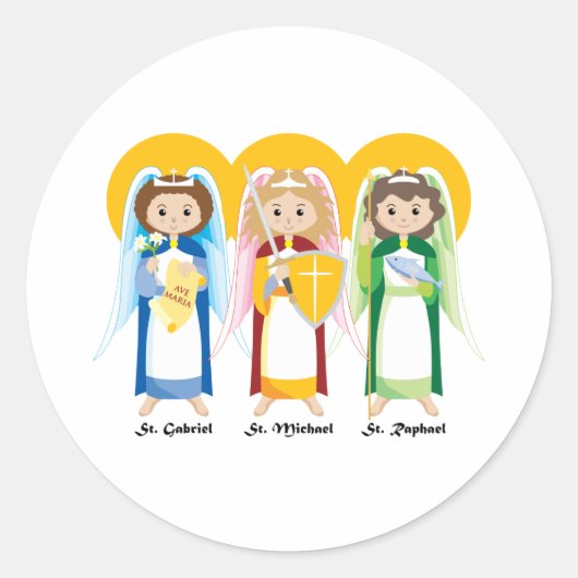 Archangels Ronde Sticker (Voorkant)