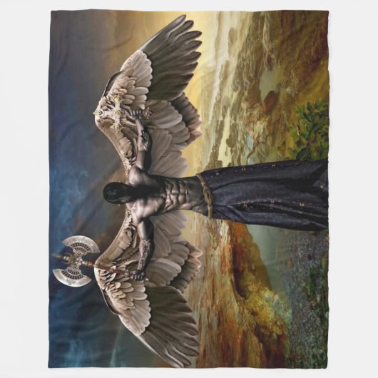 ARCHANGRL MICHAEL FLEECE DEKEN (Voorkant)