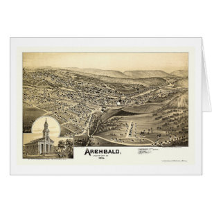 Archbald, PA Panoramic Map - 1892