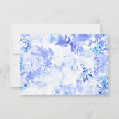 Arche à fleurs bleu aquarelle RSVP (Dos)