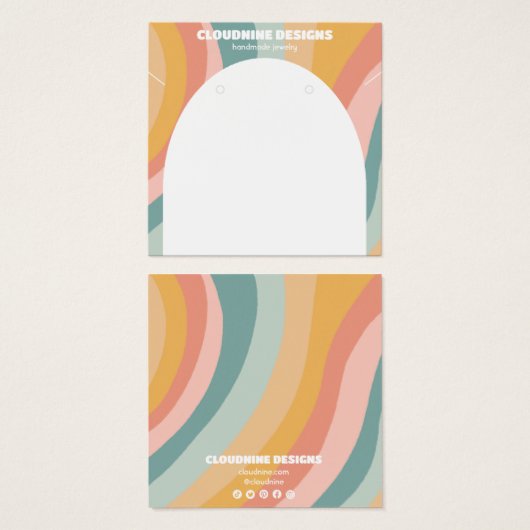 Arche Arc en arc-en-ciel Elevage collier bijoux ca (Devant & derrière)