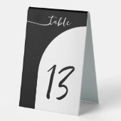 Arche blanche moderne Numéro de table Signe (Recto)