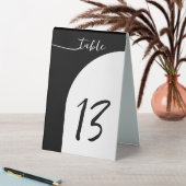 Arche blanche moderne Numéro de table Signe (En SItu (Tableau))