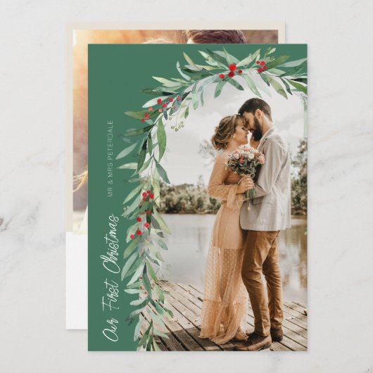 arche botanique mariage faire-part (Devant / Derrière)