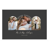Arche crème noire multi photo mariage cadeau décor (Devant)
