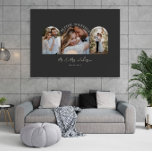 Arche crème noire multi photo mariage cadeau décor<br><div class="desc">Mieux ensemble arche de couple multi photo mariage faire-part et cadeau maison maison imprimé poster décoration. Crème naturelle moderne et élégante,  et couleur noire.</div>