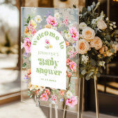 Arche de fleurs sauvages modernes Bienvenue à la b