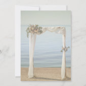 Arche de Mariage de Plage Fleurie Invitation de M (Dos)