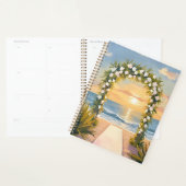 Arche de mariage de plage florale aquarelle (Devant avec enveloppe)