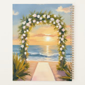 Arche de mariage de plage florale aquarelle (Dos)