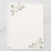 Arche de mariage et roses crème oré Save the Date (Dos)