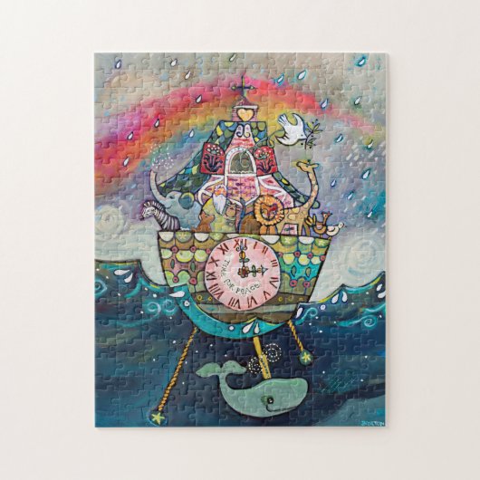 Arche de Noé avec Puzzle arc-en-ciel (Vertical)