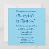 Arche de Noé | Bébé Animaux | Invitation carré (Dos)