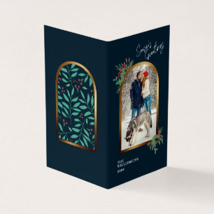 Arche d'or Photo personnalisée Joyeuses Fêtes Noël