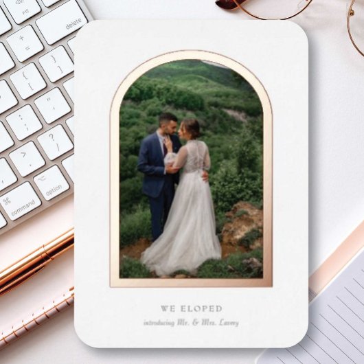 Arche Elopement Faire-part Real Foil