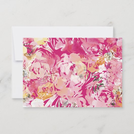 Arche Fleur Fuchsia rose et bleu RSVP (Dos)