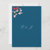 Arche fleurie avec Bougainvillea faire-part de mar (Dos)