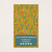 Arche fleurie portant la carte d'affichage de bijo (Dos)