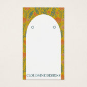 Arche fleurie portant la carte d'affichage de bijo (Devant)