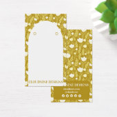 Arche fleurie portant la carte d'affichage de bijo (Bureau)