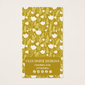 Arche fleurie portant la carte d'affichage de bijo (Dos)