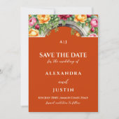 Arche florale en terre cuite pour mariage, carte " (Devant)