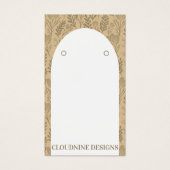 Arche florale oreille Neutres Bijoux Carte d'affic (Devant)