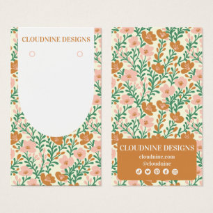 Arche florale rose vertÉcouter bijoux carte d'affi