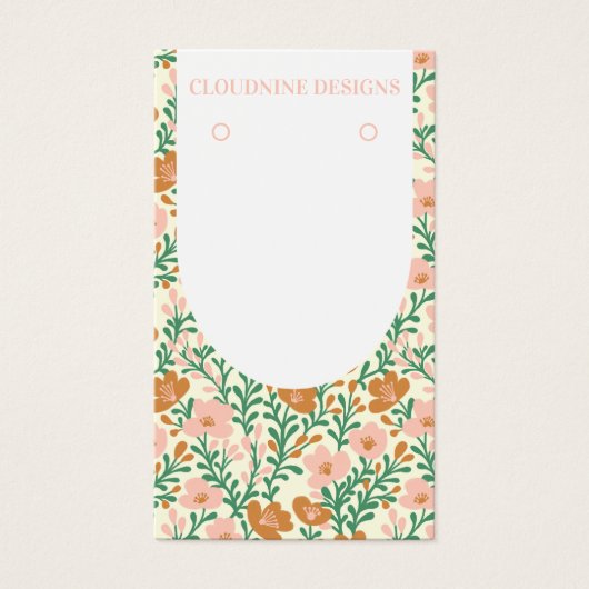 Arche florale rose vertÉcouter bijoux carte d'affi (Devant)