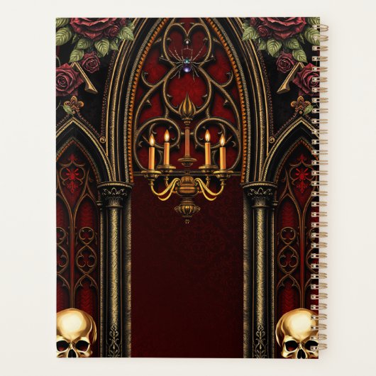 Arche gothique aux crânes. (Dos)