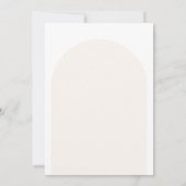 Arche | Invitations de mariage minimalistes (Dos)